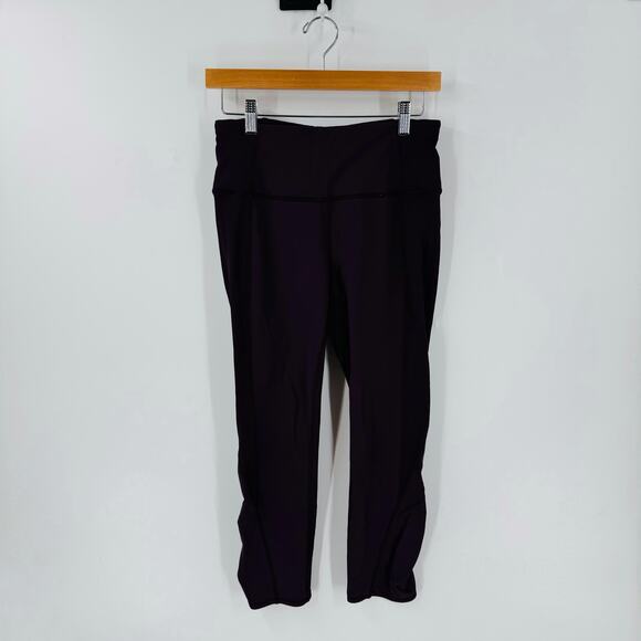 Lululemon Womens Purple High Waist Leggings Nylon Lycra Blend Size 8 - Picture 8 of 8
